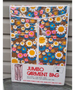 Retro Jumbo Garment Bag Closet Storage Floral Bag