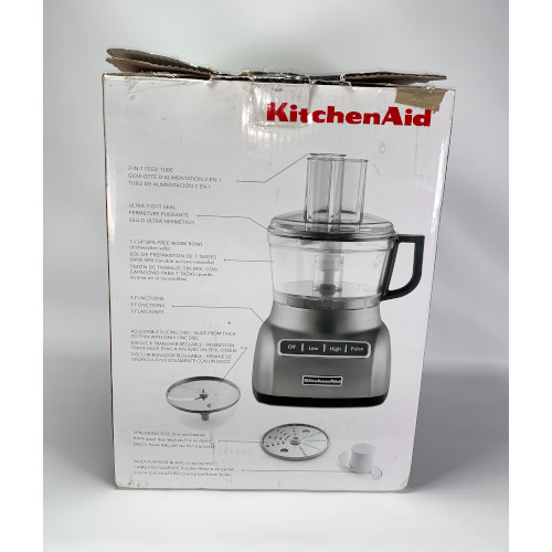 KitchenAid KFP0711CU Food Processor, 7 Cup, Contour Silver