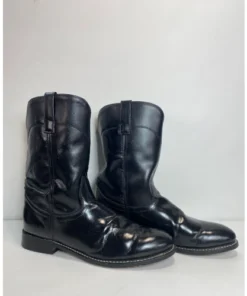 Laredo Black Leather Western Cowboy Boots Mens Size 10.5D Style 28-7902